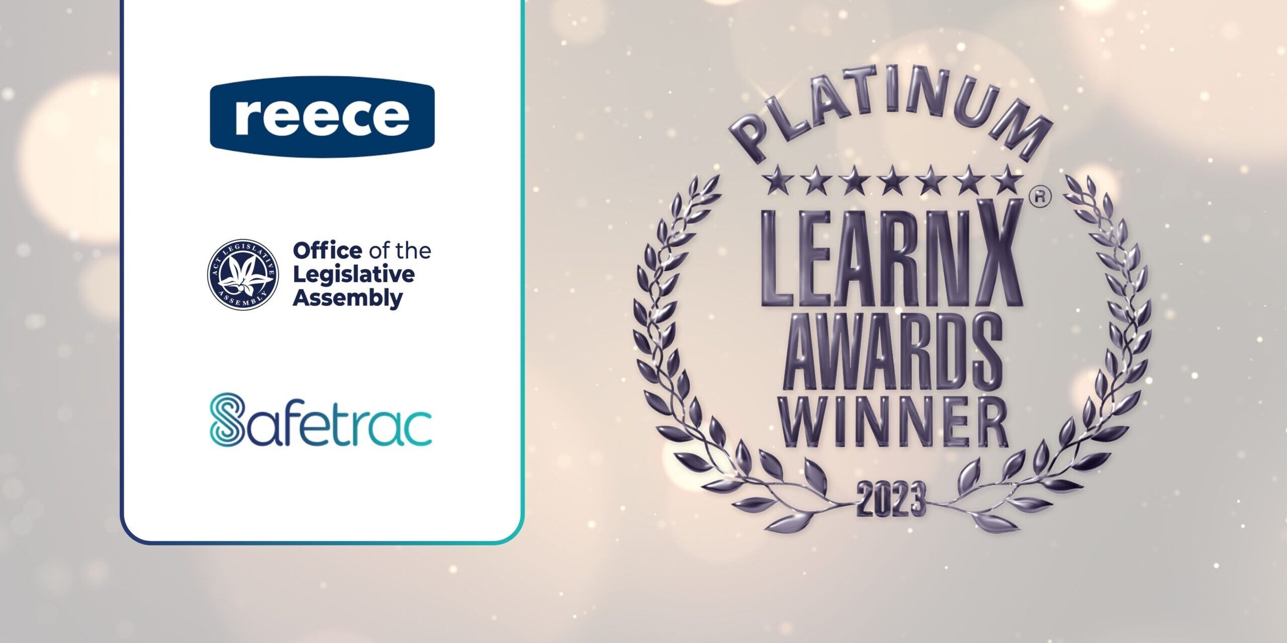 LearnX 2023: Safetrac, Reece and The Office of the Legislative Assembly, ACT win big!