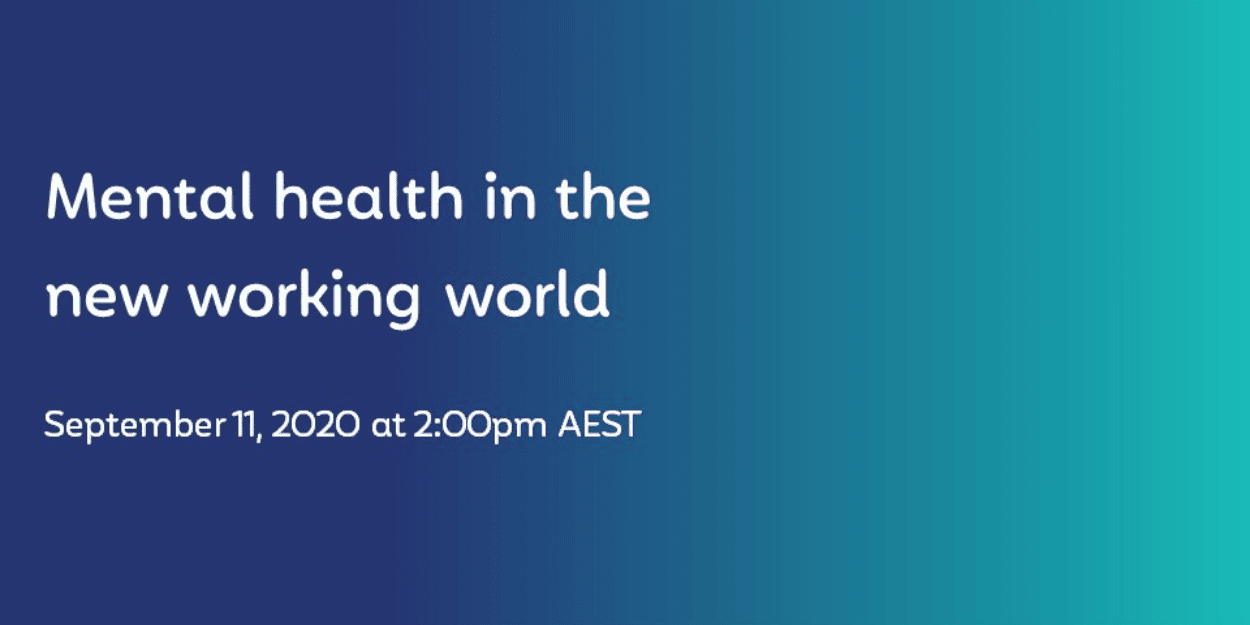 Webinar: Mental health in the new working world