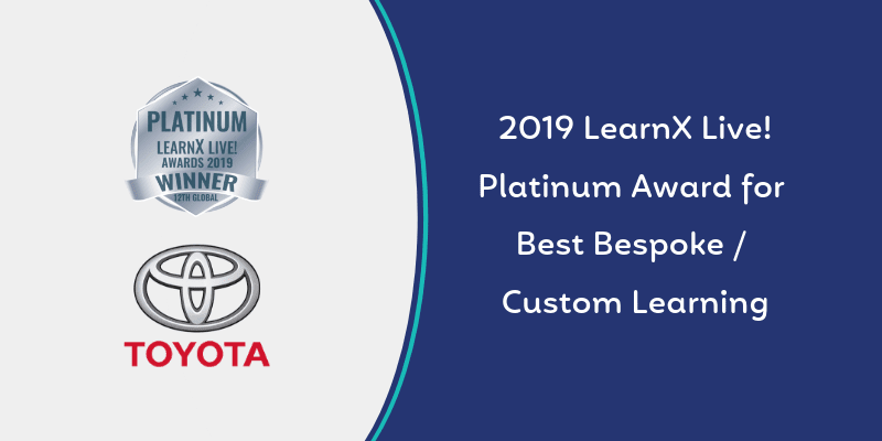 Safetrac wins Best Bespoke/Custom Training Program with Toyota