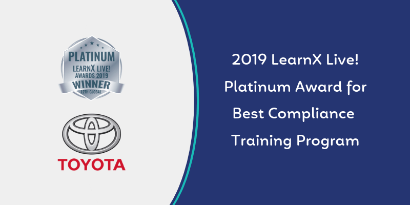 Safetrac wins Best Compliance Training Program with Toyota