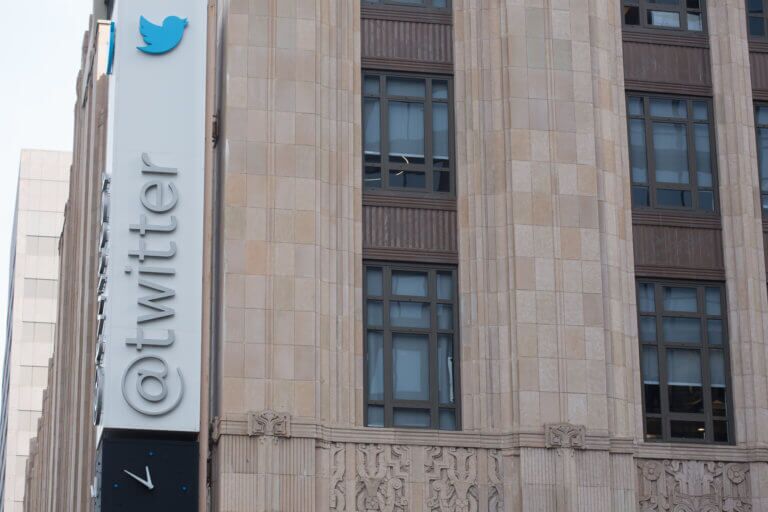A much quieter Twitter headquarters